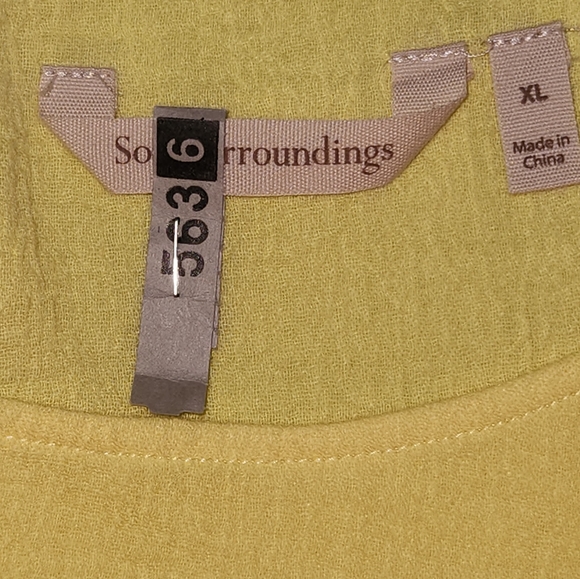 Soft Surrounding Siesta Key Yellow Tunic XL - Picture 3 of 7